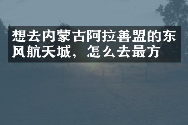 想去内蒙古阿拉善盟的东风航天城，怎么去最方便