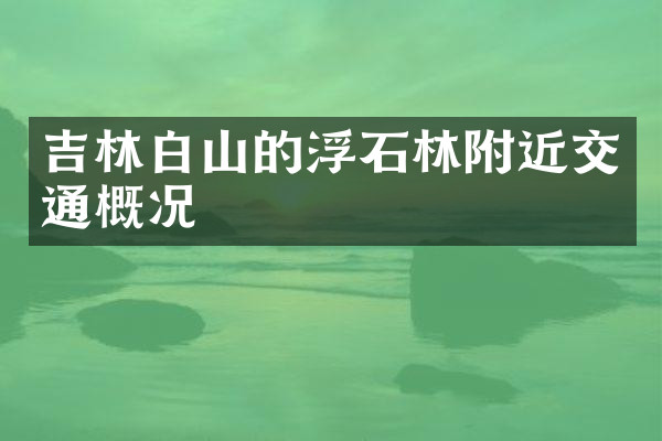 吉林白山的浮石林附近交通概况