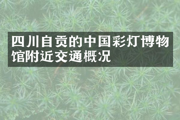 四川自贡的中国彩灯博物馆附近交通概况