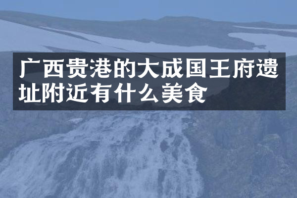 广西贵港的大成国王府遗址附近有什么美食