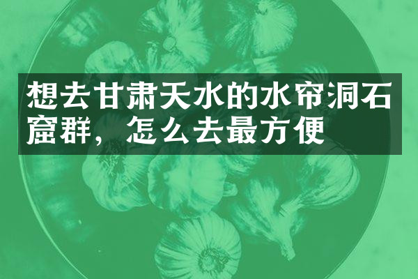 想去甘肃天水的水帘洞石窟群，怎么去最方便