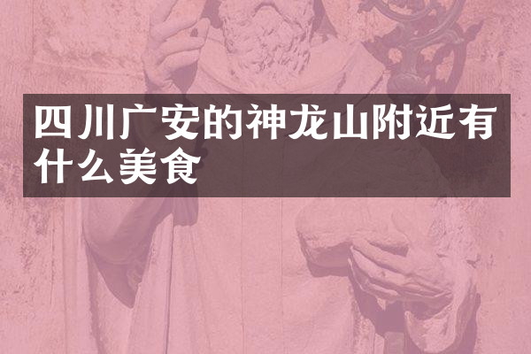 四川广安的神龙山附近有什么美食