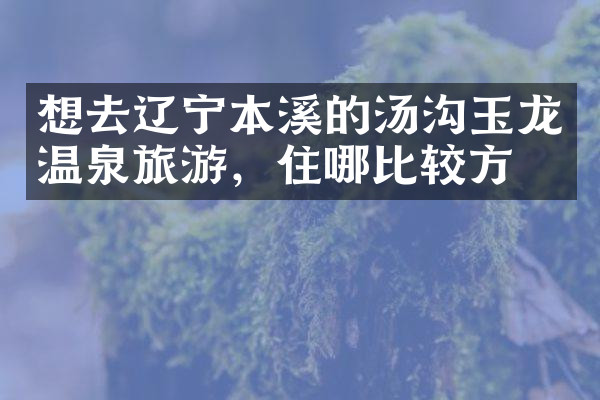 想去辽宁本溪的汤沟玉龙温泉旅游，住哪比较方便