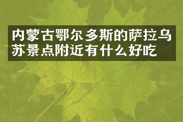 内蒙古鄂尔多斯的萨拉乌苏景点附近有什么好吃的