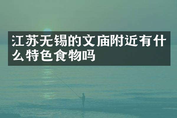 江苏无锡的文庙附近有什么特色食物吗