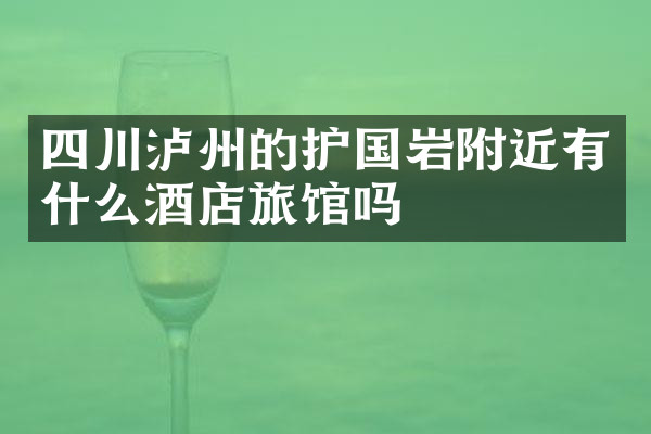 四川泸州的护国岩附近有什么酒店旅馆吗