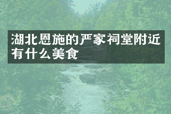 湖北恩施的严家祠堂附近有什么美食