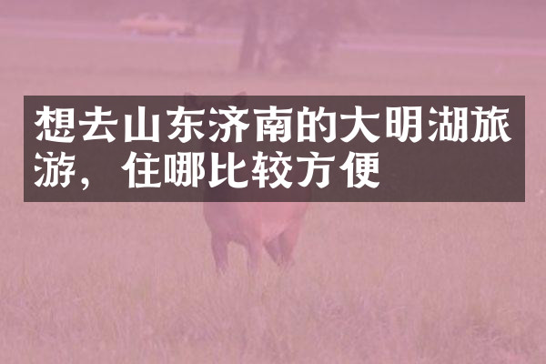 想去山东济南的大明湖旅游，住哪比较方便