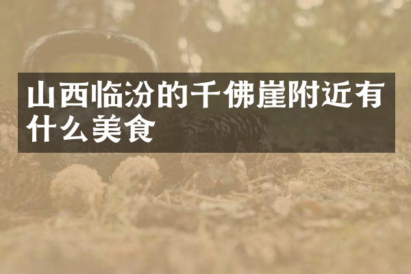 山西临汾的千佛崖附近有什么美食