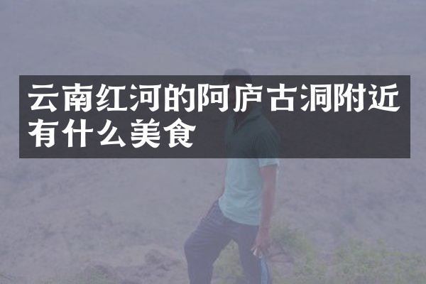 云南红河的阿庐古洞附近有什么美食