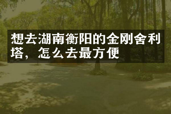 想去湖南衡阳的金刚舍利塔，怎么去最方便