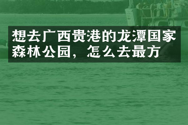 想去广西贵港的龙潭国家森林公园，怎么去最方便