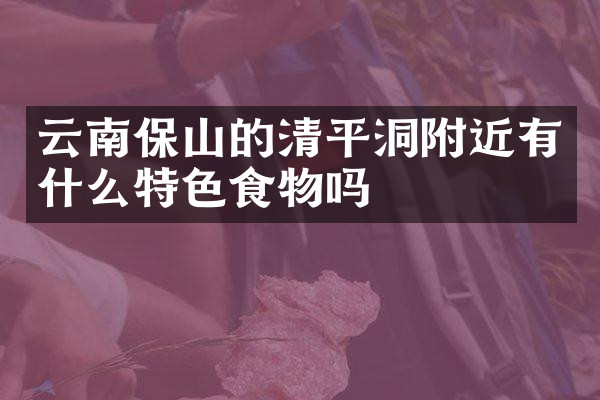 云南保山的清平洞附近有什么特色食物吗