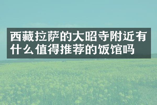 西藏拉萨的大昭寺附近有什么值得推荐的饭馆吗