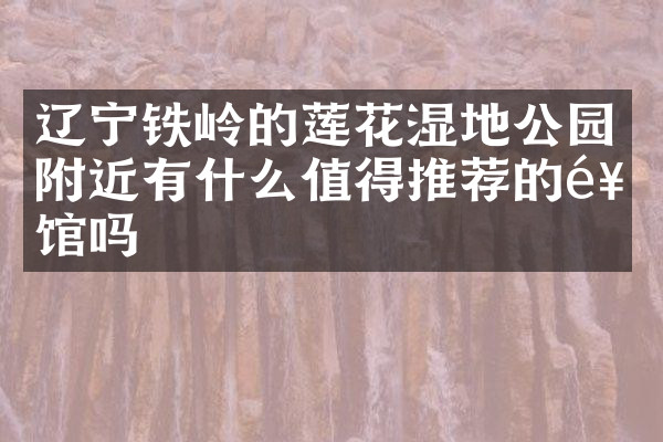 辽宁铁岭的莲花湿地公园附近有什么值得推荐的饭馆吗