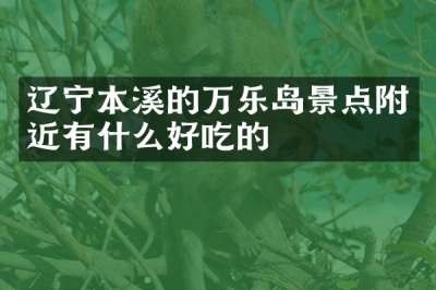 辽宁本溪的万乐岛景点附近有什么好吃的