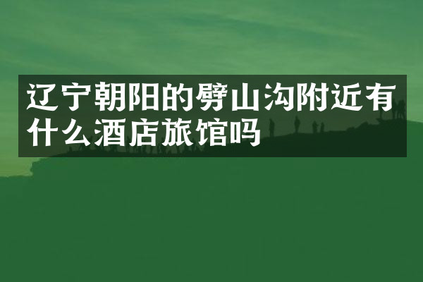 辽宁朝阳的劈山沟附近有什么酒店旅馆吗