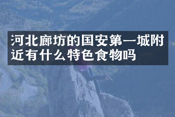 河北廊坊的国安第一城附近有什么特色食物吗