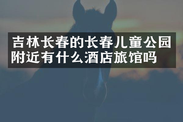 吉林长春的长春儿童公园附近有什么酒店旅馆吗
