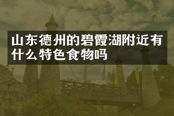 山东德州的碧霞湖附近有什么特色食物吗