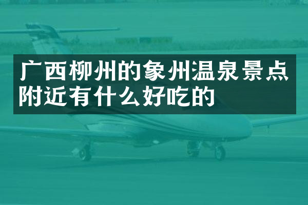 广西柳州的象州温泉景点附近有什么好吃的