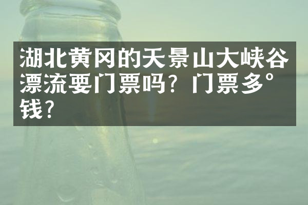 湖北黄冈的天景山大峡谷漂流要门票吗？门票多少钱？