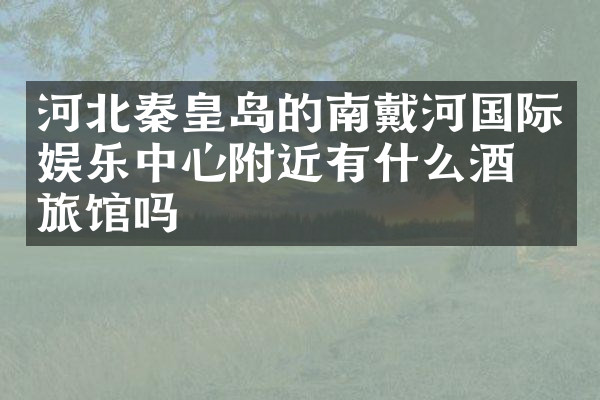 河北秦皇岛的南戴河国际娱乐中心附近有什么酒店旅馆吗