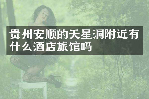 贵州安顺的天星洞附近有什么酒店旅馆吗