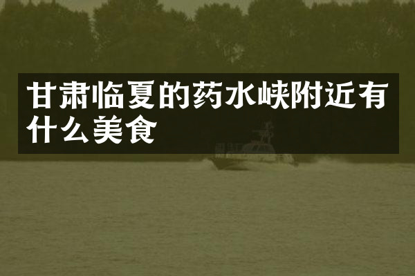 甘肃临夏的药水峡附近有什么美食