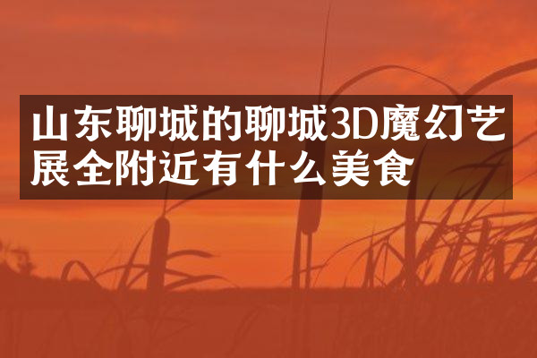山东聊城的聊城3D魔幻艺术展全附近有什么美食