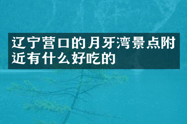 辽宁营口的月牙湾景点附近有什么好吃的