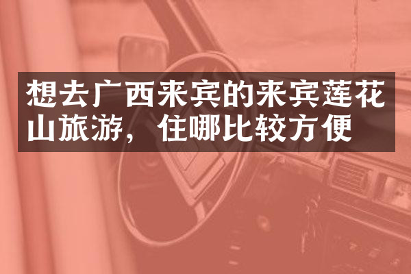 想去广西来宾的来宾莲花山旅游，住哪比较方便
