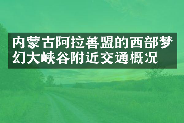 内蒙古阿拉善盟的西部梦幻大峡谷附近交通概况