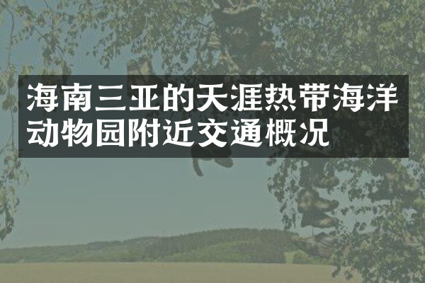 海南三亚的天涯热带海洋动物园附近交通概况