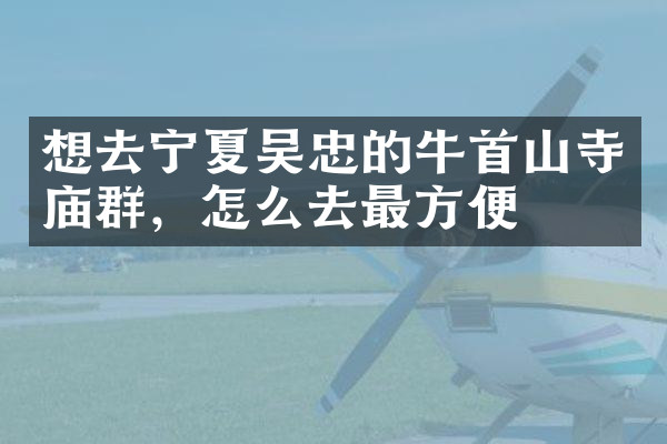 想去宁夏吴忠的牛首山寺庙群，怎么去最方便