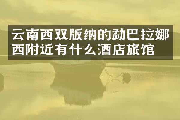 云南西双版纳的勐巴拉娜西附近有什么酒店旅馆吗