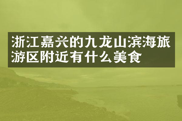 浙江嘉兴的九龙山滨海旅游区附近有什么美食