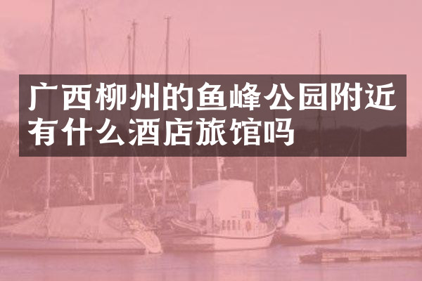 广西柳州的鱼峰公园附近有什么酒店旅馆吗