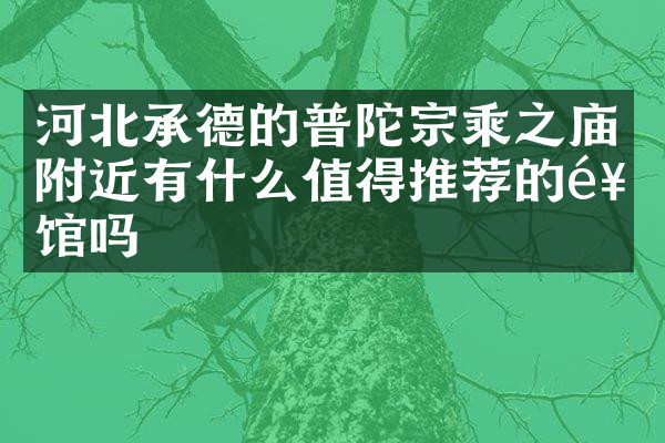 河北承德的普陀宗乘之庙附近有什么值得推荐的饭馆吗