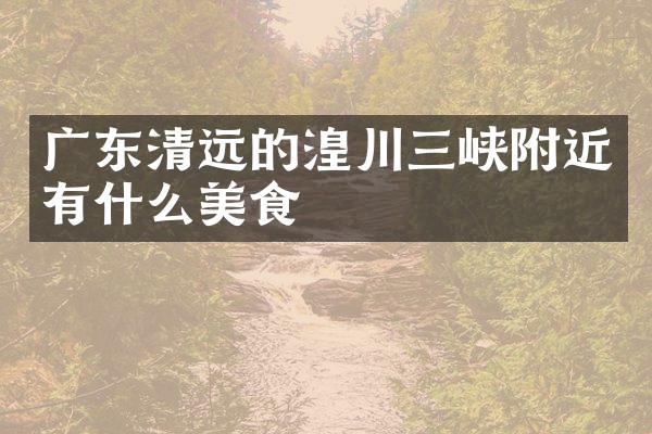 广东清远的湟川三峡附近有什么美食