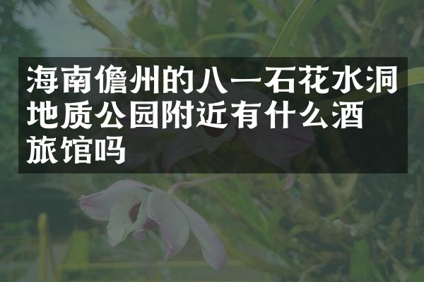 海南儋州的八一石花水洞地质公园附近有什么酒店旅馆吗
