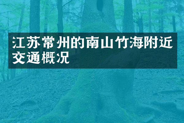江苏常州的南山竹海附近交通概况