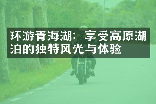 环游青海湖：享受高原湖泊的独特风光与体验