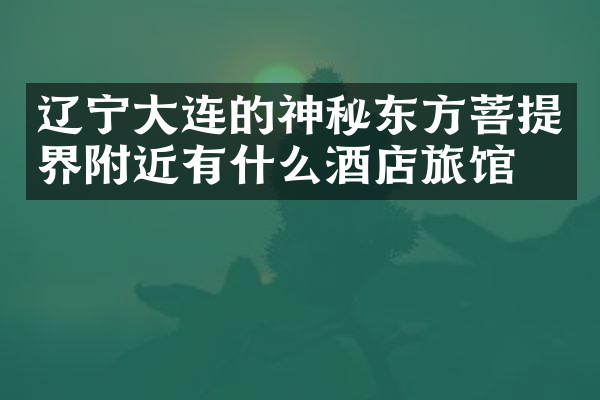 辽宁大连的神秘东方菩提界附近有什么酒店旅馆吗