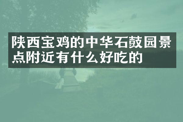 陕西宝鸡的中华石鼓园景点附近有什么好吃的