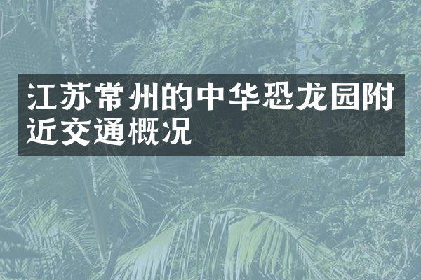 江苏常州的中华恐龙园附近交通概况