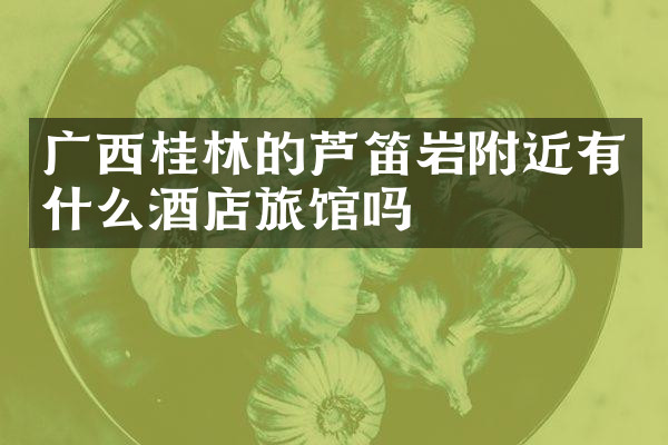 广西桂林的芦笛岩附近有什么酒店旅馆吗