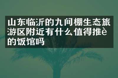 山东临沂的九间棚生态旅游区附近有什么值得推荐的饭馆吗