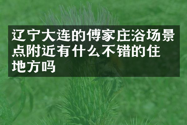 辽宁大连的傅家庄浴场景点附近有什么不错的住的地方吗