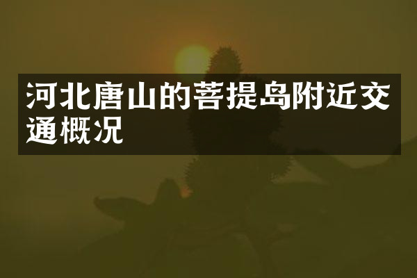河北唐山的菩提岛附近交通概况